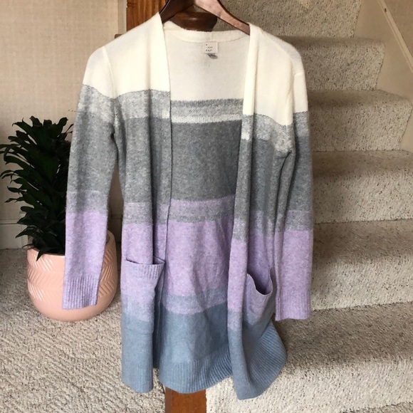 A New Day Ombre Fuzzy Soft Open Long Line Cardigan - Picture 2 of 8